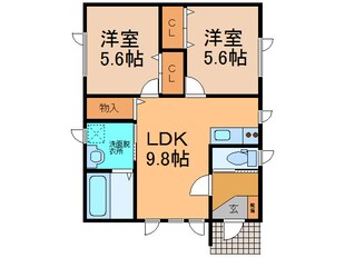 Lazo(ﾗｿ)の物件間取画像